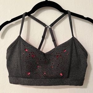 Lorna Jane Charcoal Gray Sports Bra XS